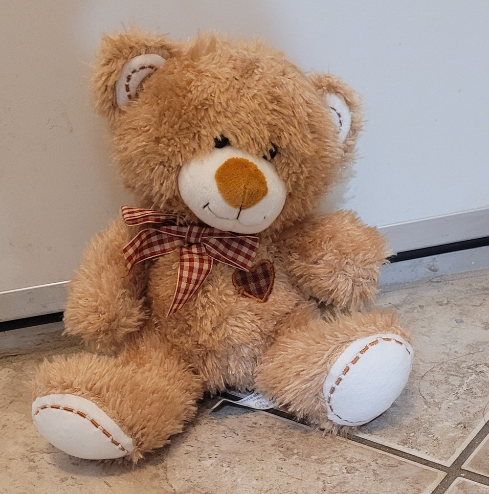 NWOT Tan Teddy Bear with Bow